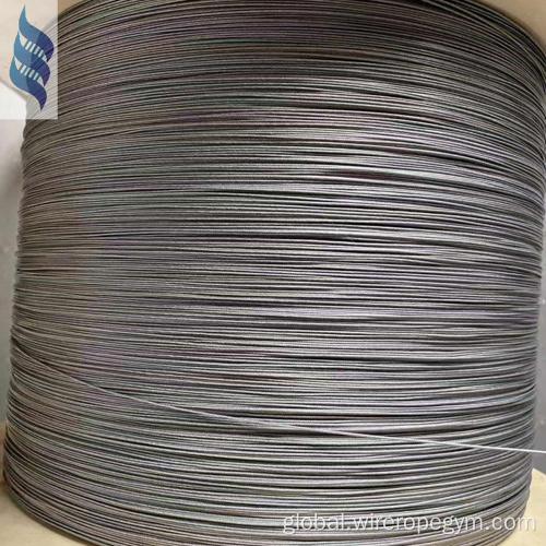 Flexible Wire Rope 1.4mm Micro Nylon Coated Stainless Wire Rope 0.6MM Factory